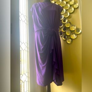 Jones New York 16 scoopneck flower adorned cascading ruffle tier